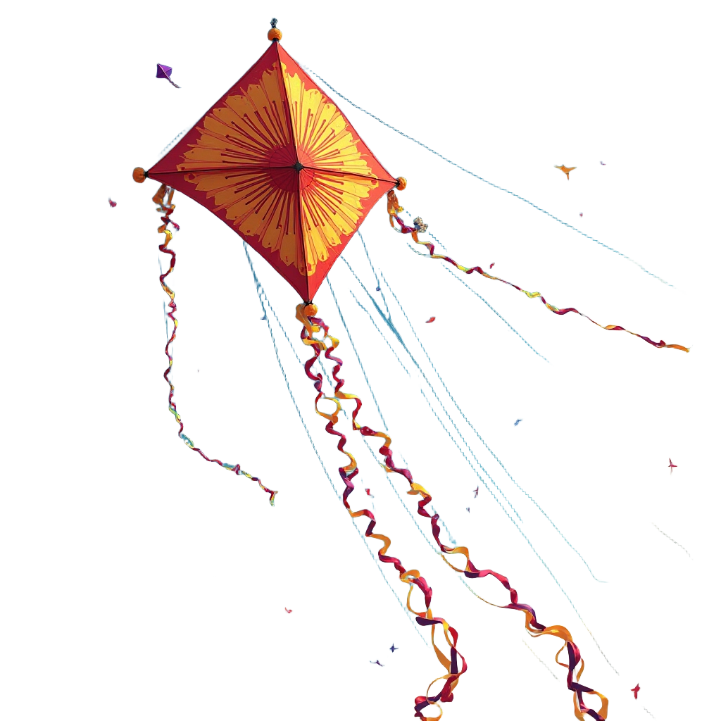 Colorful Kite in Flight